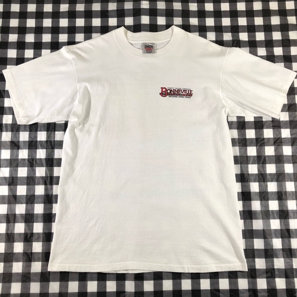 Bonneville Top Speed Week Bike Car Racing 1991 Tee - Picture 2 of 8